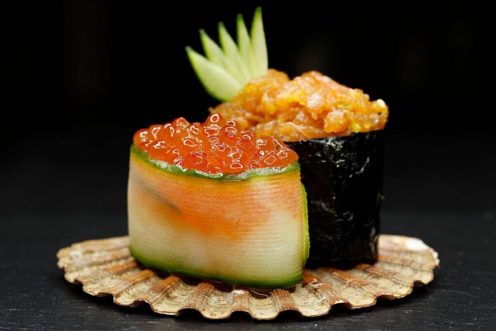 Cuáles son las principales variedades de sushi, gunkan
